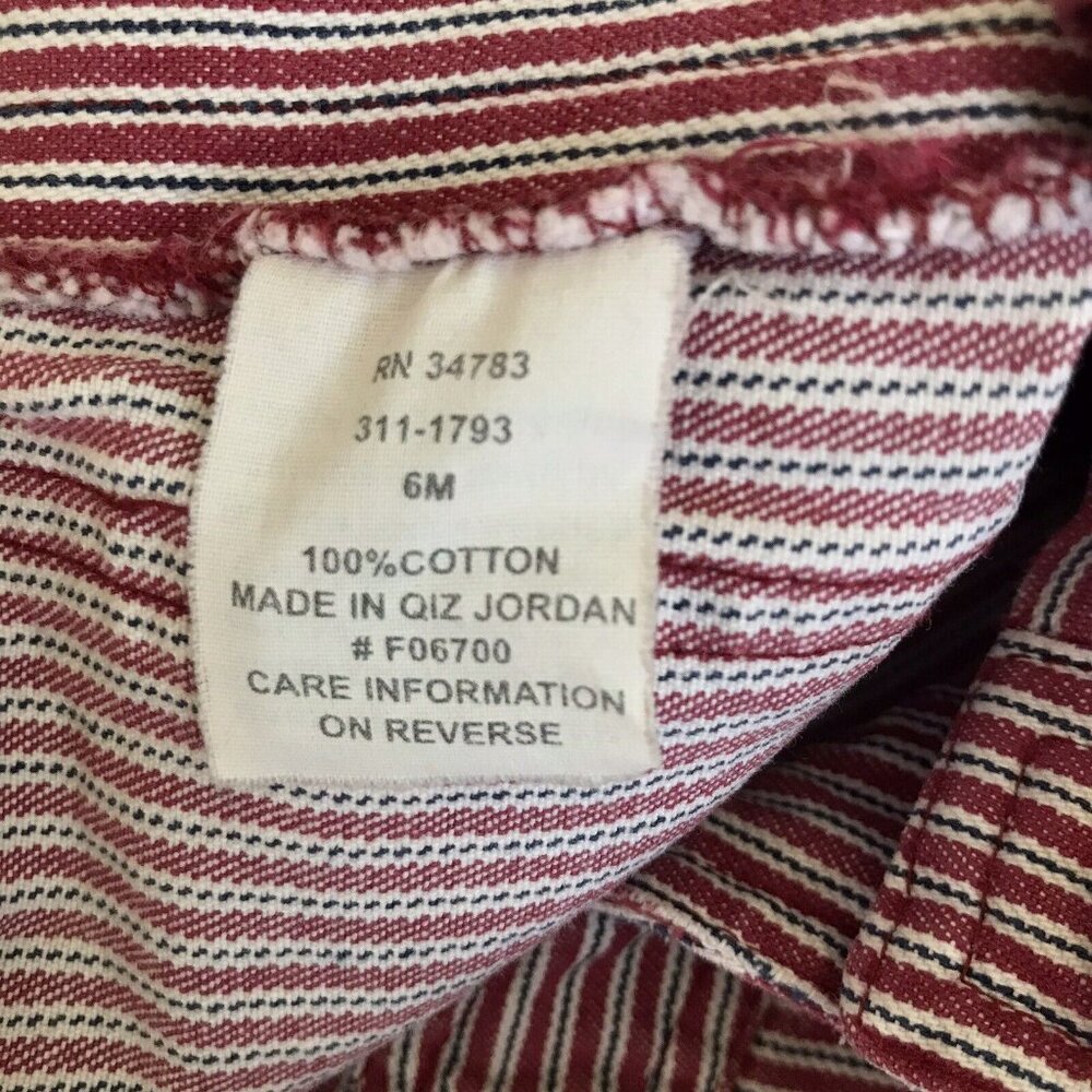 Riveted By LEE Womens Striped Cotton Shorts size 6M - Picture 7 of 9